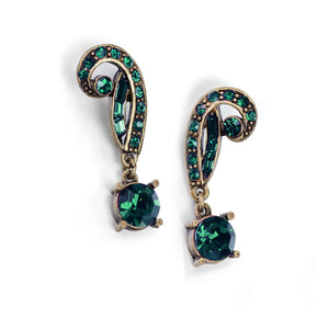 Art Deco Vintage Hollywood Crystal Earrings E1102 - Sweet Romance Wholesale