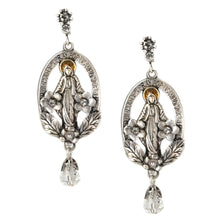 Load image into Gallery viewer, Madonna Mary Miraculous Medal Silver Earrings E1116 - Sweet Romance Wholesale