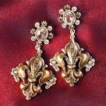 Load image into Gallery viewer, French Fleur De Lis Earrings E1121 - Sweet Romance Wholesale
