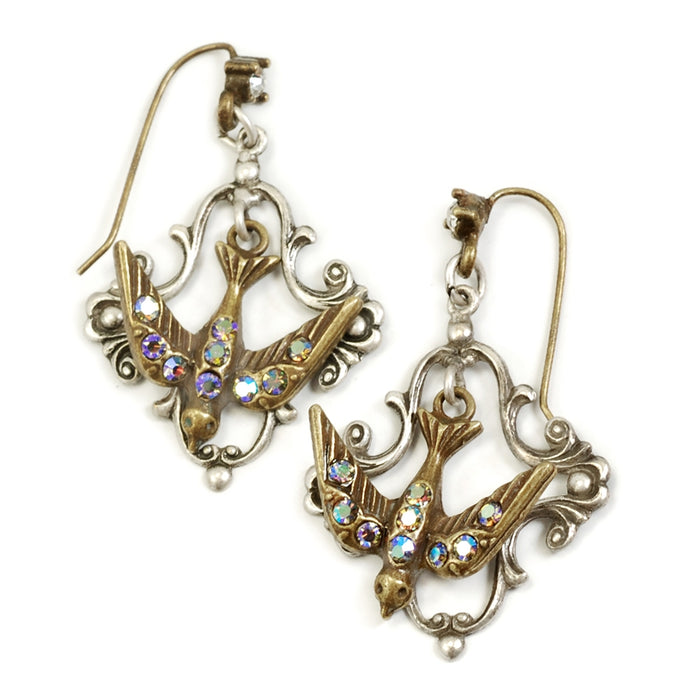 Little Flying Bird Earrings E1171 - Sweet Romance Wholesale