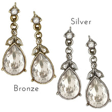 Load image into Gallery viewer, Faceted Crystal Victorian Teardrop Earrings - Sweet Romance Wholesale