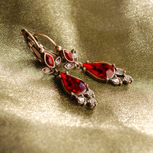 Load image into Gallery viewer, Teardrop Earrings E1245 - GA - Garnet - Sweet Romance Wholesale