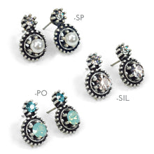 Load image into Gallery viewer, Double Stone Crystal Stud Earrings E1247 - Sweet Romance Wholesale