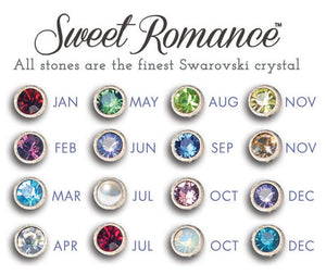 Swarovski Crystal Dainty Birthstone Earrings E1248 - Sweet Romance Wholesale