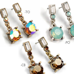 Crystal Orb Earrings E1252 - Sweet Romance Wholesale