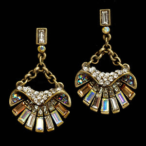 Art Deco Aurora Scallop Shell Ocean Earrings E1267 - Sweet Romance Wholesale