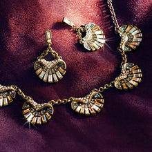 Load image into Gallery viewer, Art Deco Aurora Scallop Shell Ocean Earrings E1267 - Sweet Romance Wholesale