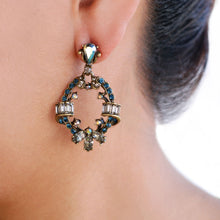 Load image into Gallery viewer, Crystal Loop Earrings E1286-BL - Sweet Romance Wholesale