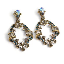 Load image into Gallery viewer, Crystal Loop Earrings E1286-BL - Sweet Romance Wholesale