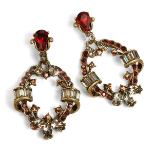 Crystal Loop Earrings E1286-BL - Sweet Romance Wholesale