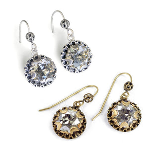Crystal Dot Earrings E1297 - Sweet Romance Wholesale