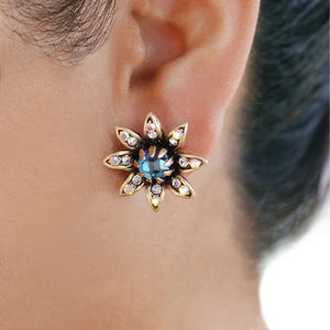 Night Flower Stud Earrings - Sweet Romance Wholesale