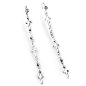 Keep the Faith Tiny Crosses Earrings E1321 - Sweet Romance Wholesale