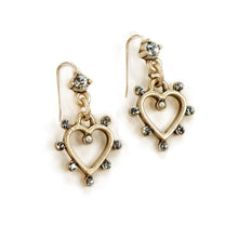 Load image into Gallery viewer, Crystal Outline Heart Earrings E1324 - Sweet Romance Wholesale