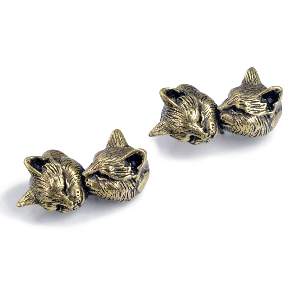 Sleeping Kittens Earrings E1344 - Sweet Romance Wholesale