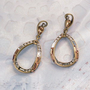 Art Deco Mid Century Modern Slinky Hoop Earrings E1376 - Sweet Romance Wholesale