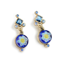 Load image into Gallery viewer, Millefiori Glass Round Candy Earrings - Sweet Romance Wholesale