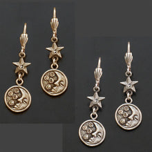 Load image into Gallery viewer, Moon &amp; Stars Earrings E1398 - Sweet Romance Wholesale