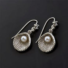 Load image into Gallery viewer, Seashell and Pearl Earrings - Sweet Romance Wholesale