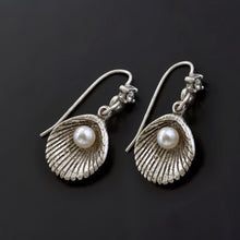 Load image into Gallery viewer, Seashell and Pearl Earrings - Sweet Romance Wholesale