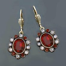Load image into Gallery viewer, Oval Crystal Classic Earrings E1444 - Sweet Romance Wholesale