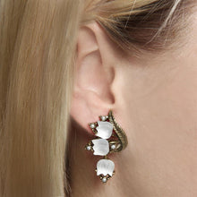Load image into Gallery viewer, Triple Satin Tulips Earrings - Sweet Romance Wholesale