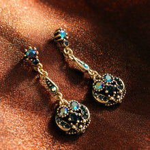 Load image into Gallery viewer, Harlequin Peacock Earrings E151-PK - Sweet Romance Wholesale