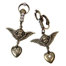 Load image into Gallery viewer, Cherub Doorknocker Clip-On Earrings E161-C - Sweet Romance Wholesale