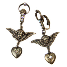 Load image into Gallery viewer, Cherub Doorknocker Clip-On Earrings E161-C - Sweet Romance Wholesale
