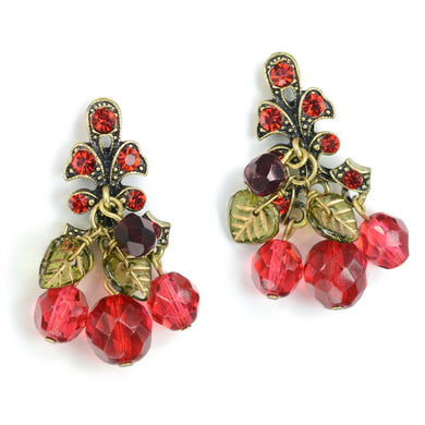 Cherries Jubilee Earrings E188 - Sweet Romance Wholesale