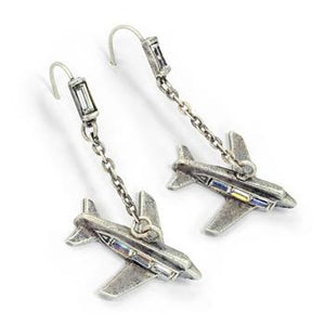 Retro Airplanes Earrings E215 - Sweet Romance Wholesale