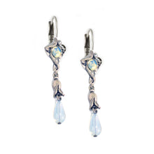 Load image into Gallery viewer, Silver Opal Lily Earrings - Sweet Romance Wholesale