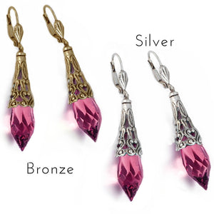 Crystal Prism Earrings E297 - Sweet Romance Wholesale