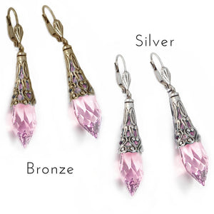Crystal Prism Earrings E297 - Sweet Romance Wholesale
