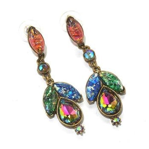 Vintage Opal Glass Earrings E3156 - Sweet Romance Wholesale