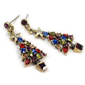 Jewel Tree Christmas Crystal Earrings E354-JE - Sweet Romance Wholesale