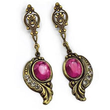 Load image into Gallery viewer, Victorian Curves and Crystal Earrings E416 - Sweet Romance Wholesale