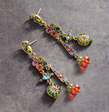 Load image into Gallery viewer, Millefiori Glass Modern Mid Century Earrings E475 - Sweet Romance Wholesale