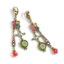 Load image into Gallery viewer, Millefiori Glass Modern Mid Century Earrings E475 - Sweet Romance Wholesale