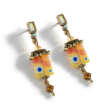 Load image into Gallery viewer, Millefiori Glass Candy Square Deco Earrings E720 - Sweet Romance Wholesale