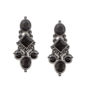 Gothic Crystal Drop Earrings - Sweet Romance Wholesale