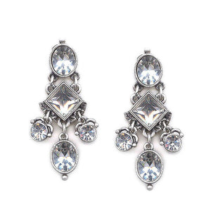 Gothic Crystal Drop Earrings - Sweet Romance Wholesale
