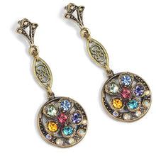 Load image into Gallery viewer, Rainbow Flower Vintage Earrings E945 - Sweet Romance Wholesale