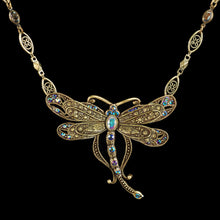 Load image into Gallery viewer, Iridescent Dragonfly Necklace - Sweet Romance Wholesale