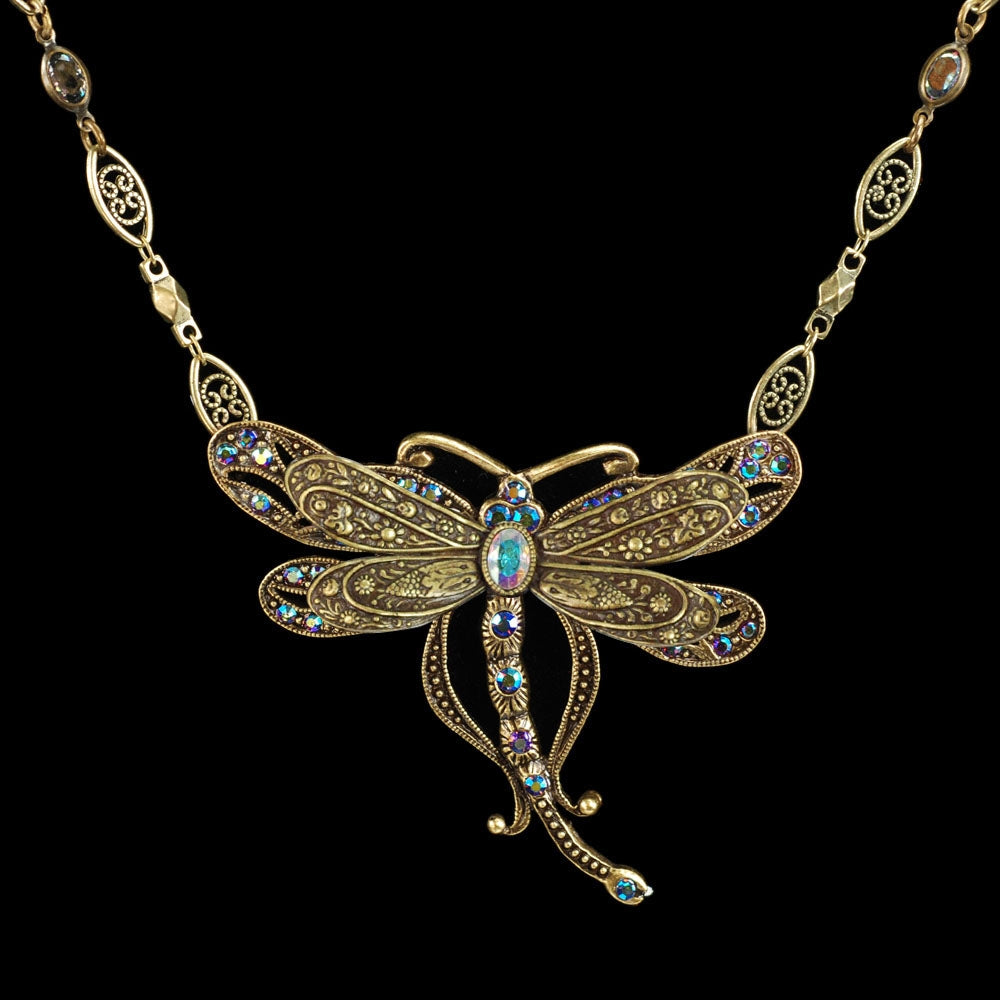 Iridescent Dragonfly Necklace - Sweet Romance Wholesale
