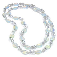 Load image into Gallery viewer, Opal Glass &amp; Crystal Necklace - Sweet Romance Wholesale