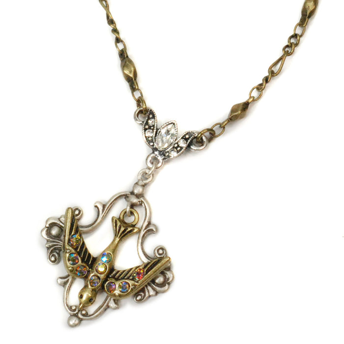 Bird Pendant Necklace N1072 - Sweet Romance Wholesale