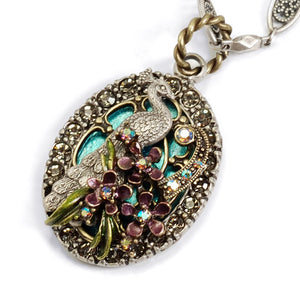 Peacock Flourish Necklace - Sweet Romance Wholesale