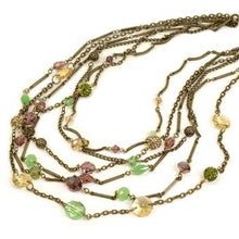 Load image into Gallery viewer, Gemstone Garden Multi Strand Necklace - Sweet Romance Wholesale