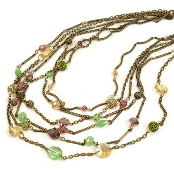 Gemstone Garden Multi Strand Necklace - Sweet Romance Wholesale